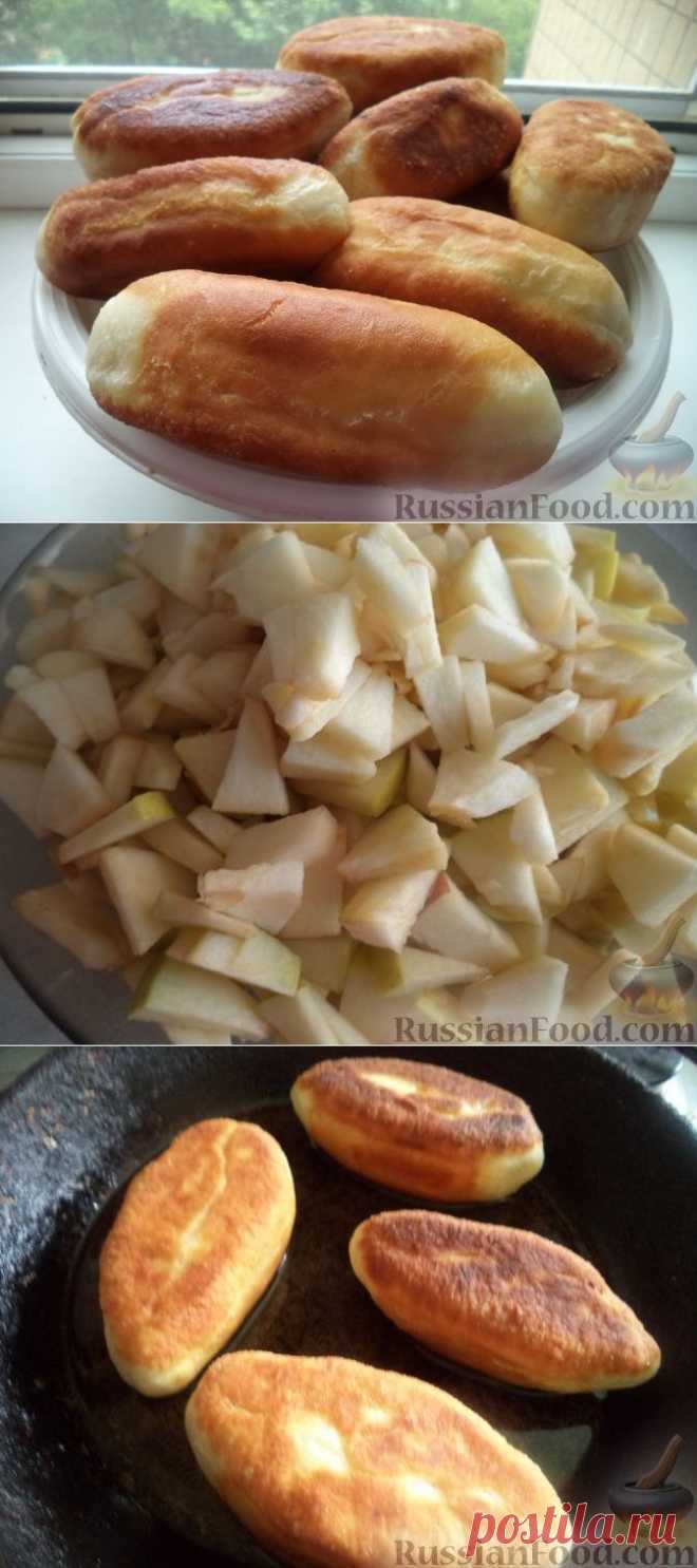 Жареные пирожки с яблоками на сметанном тесте "чУдные!"