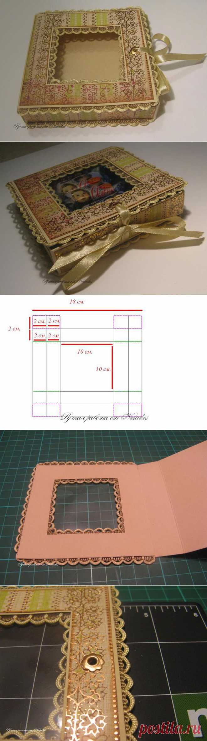 Мастер-класс: коробочка с прозрачным окошком.