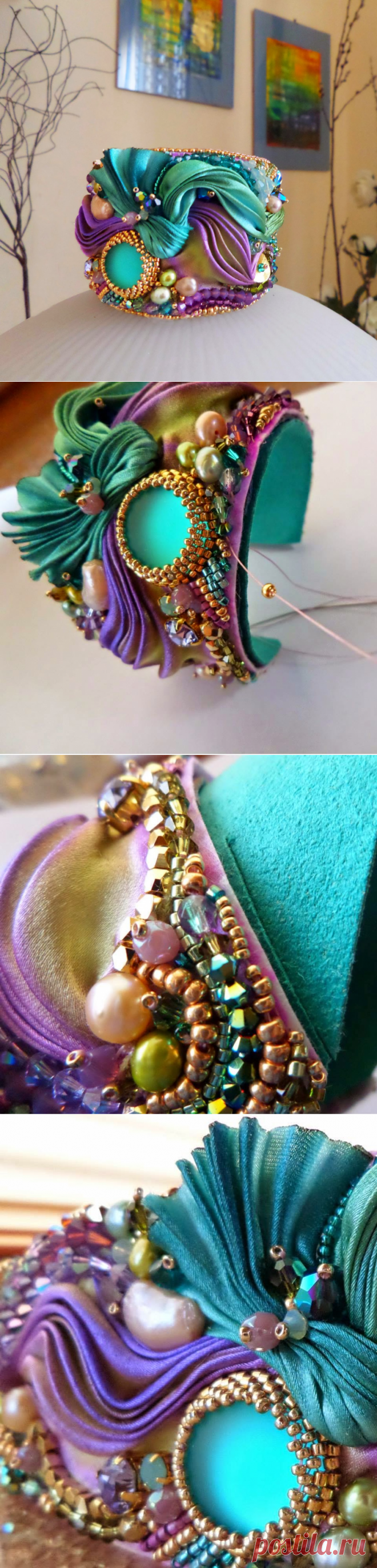 de Cor's Handmades - Malaysia Handmade Jewelry: Step By Step Shibori Cuff Tutorial by Serena Di Mercione Jewelry