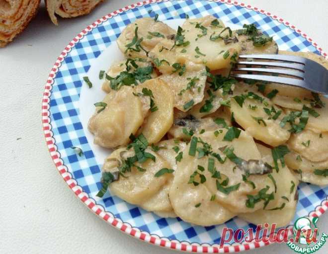 Картофель, запеченный в кефире – кулинарный рецепт
