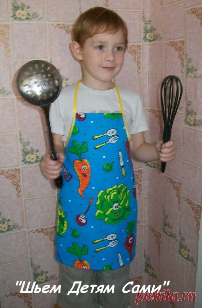 Как сшить детский фартук для кухни | Шьем Детям Сами