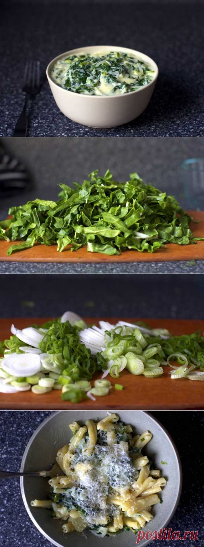 Сливочный салат с мангольдом, пошаговый фото рецепт