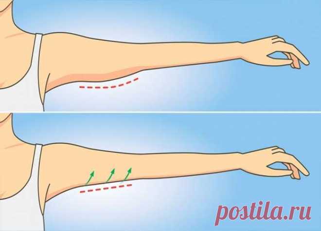 Упражнение №1, которое избавит от дряблой кожи на руках за 1 неделю и займет всего минуту