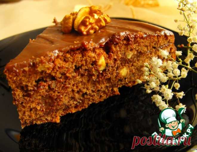 Шоколадно-ореховый торт с мягким кремом – кулинарный рецепт