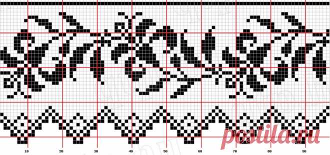 жаккардовые растительные узоры спицами схемы - Поиск в Google