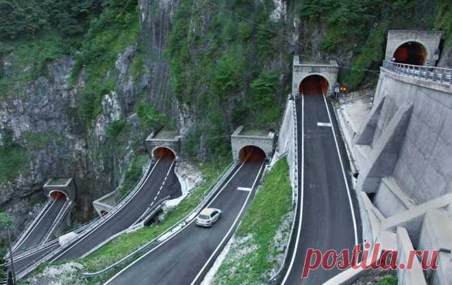 Legendary Scholar San Boldo Pass in Italy