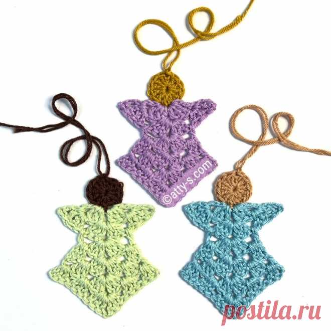 Granny Stitch Angels FREE Crochet Tutorial – Atty*s.