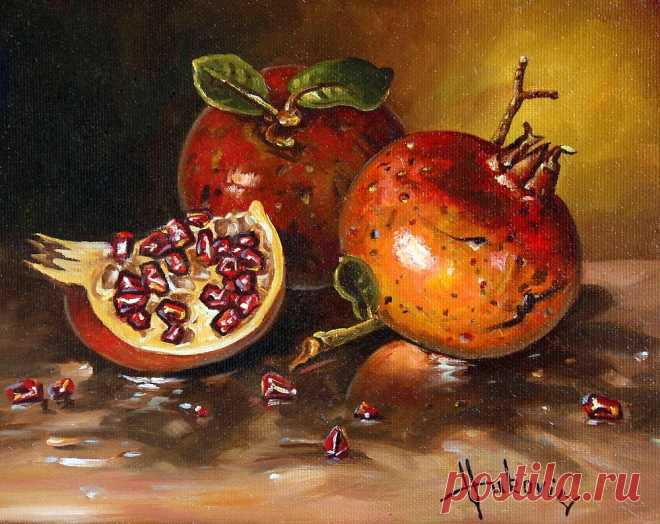 Pomegranates,

Original painting, oil on canvas 30×40cm… for sale – 450$