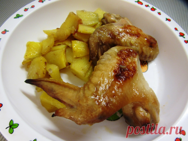 Куриные крылышки в медово-горчичном соусе, запеченные в духовке рецепт – основные блюда