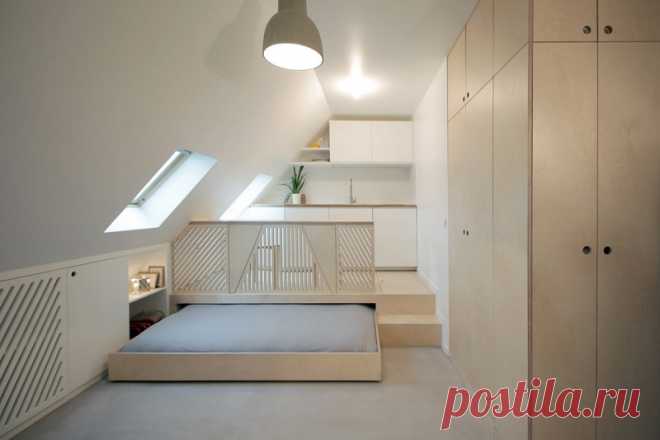 Мансардная квартира площадью 15 м2 в Париже — Lodgers - Дизайн интерьера