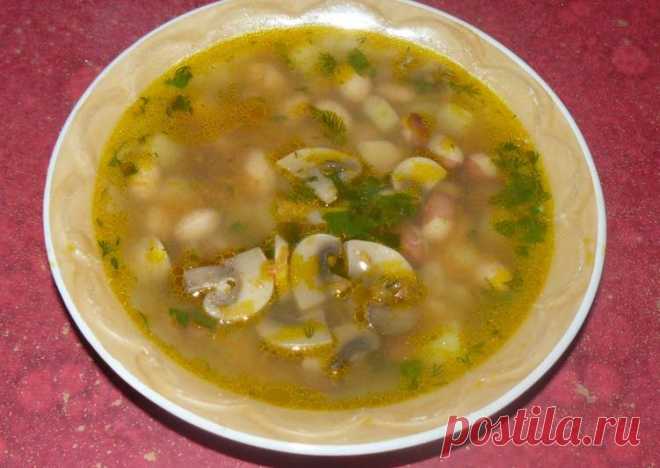 (11) Постный суп с фасолью и грибами - пошаговый рецепт с фото. Автор рецепта виталий еременко . - Cookpad