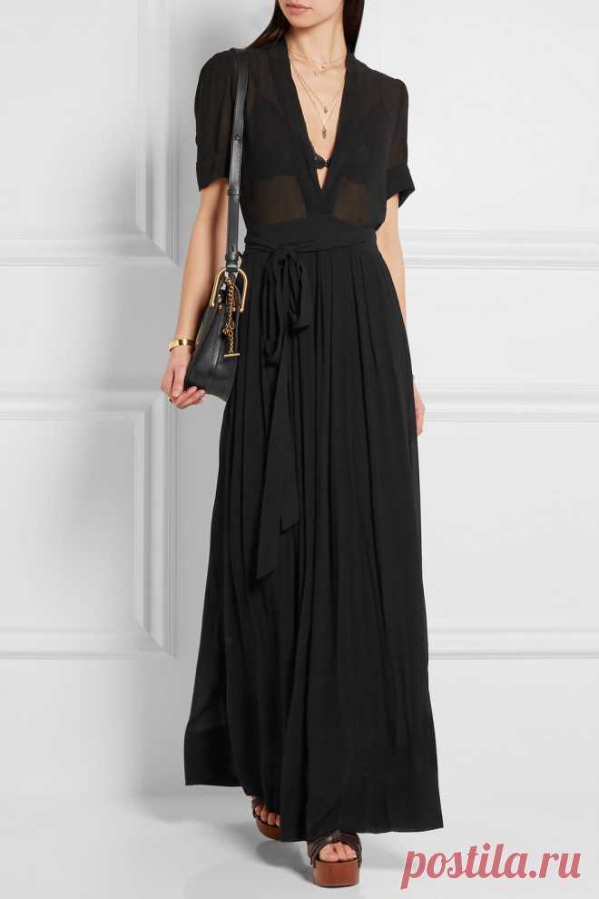 Étoile Isabel Marant | Kamil crinkled cotton-voile maxi dress | NET-A-PORTER.COM