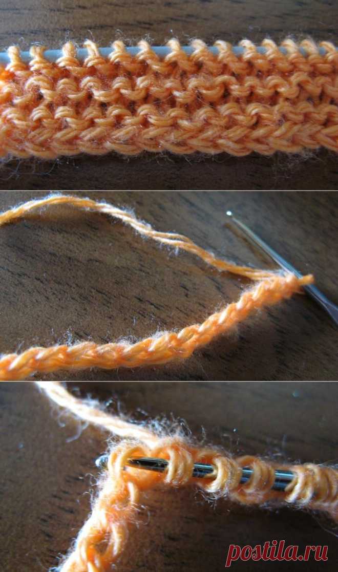 Как сделать эластичный край при вязании
