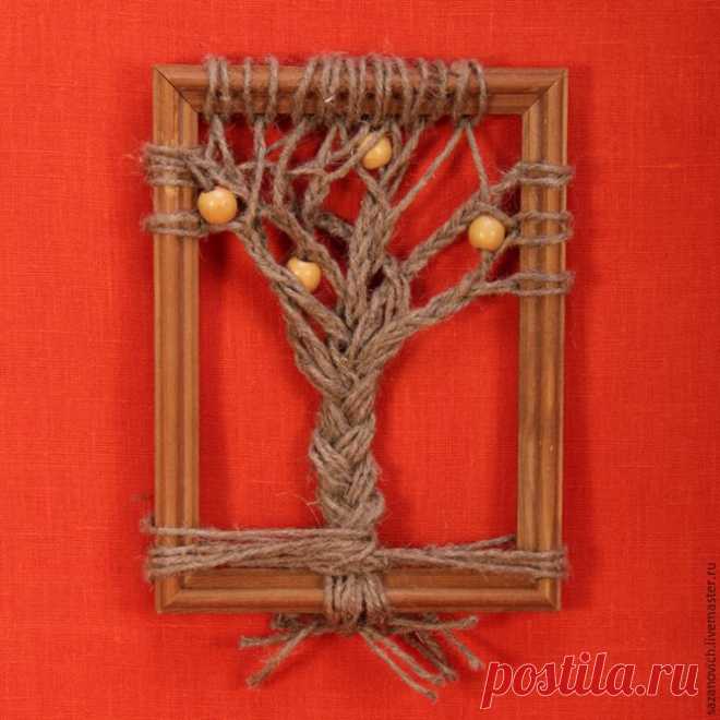 Плетём деревья в рамках - Ярмарка Мастеров - ручная работа, handmade