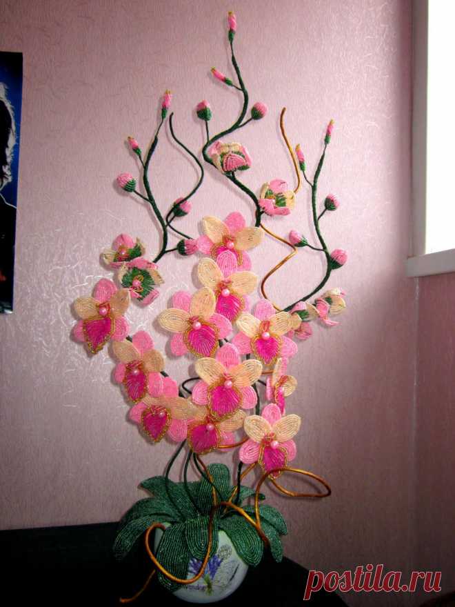 Орхидея | biser.info - всё о бисере и бисерном творчестве