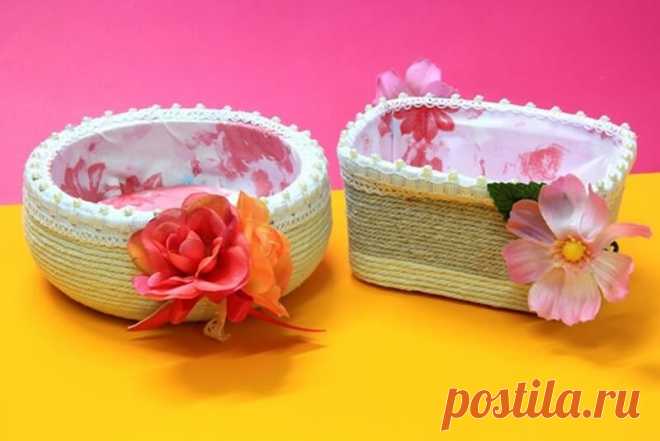 Como organizar e decorar a sua casa usando potes de margarina decorados