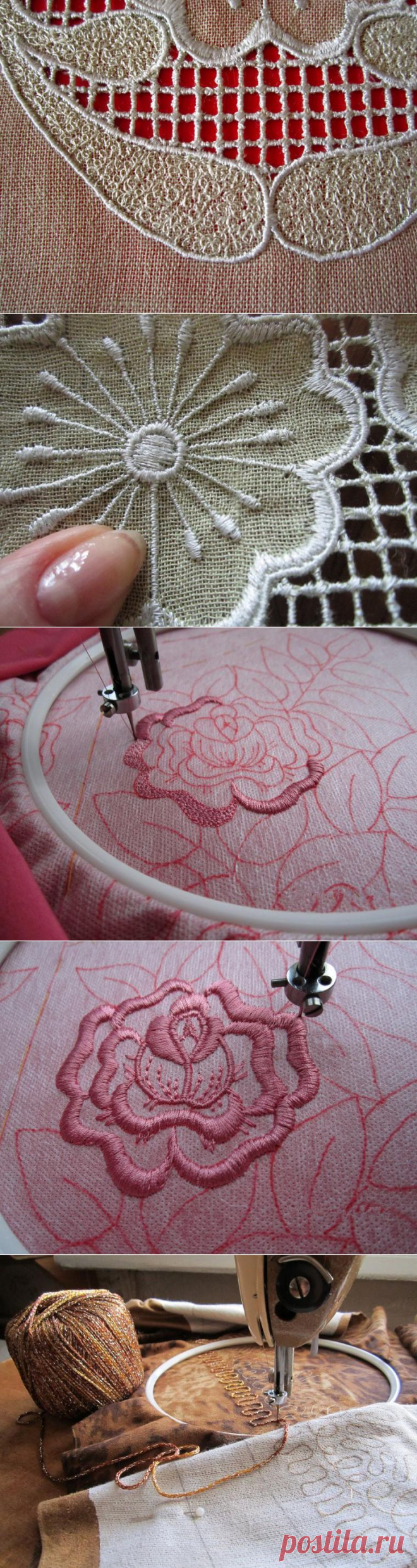 Осваиваем вышивку на простой швейной машинке - Ярмарка Мастеров - ручная работа, handmade