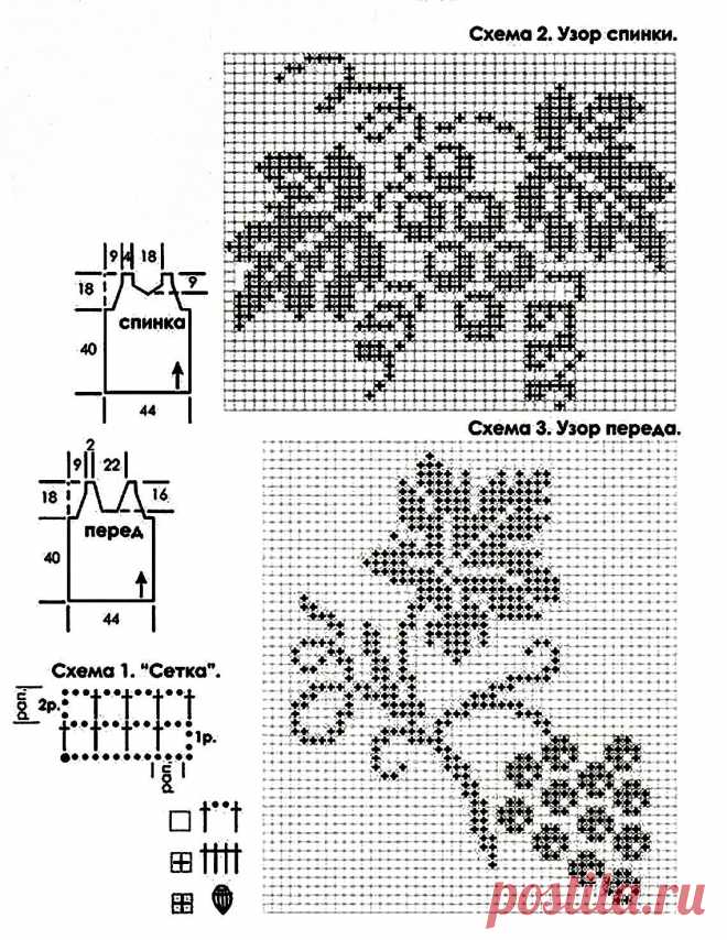 Вязание крючком схемы филейное - подборка из 70 схем с описанием