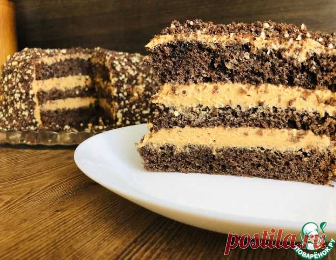 Шоколадный торт с солёным арахисом – кулинарный рецепт