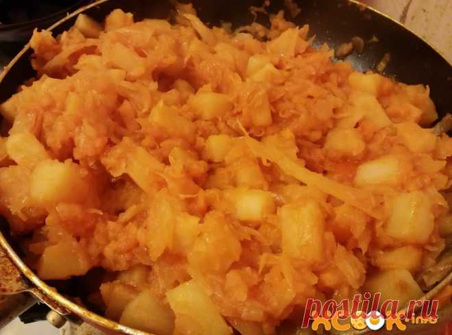 Тушеная капуста с картошкой - вкусный рецепт приготовления с фото