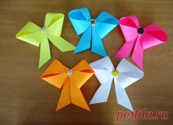 Бантики-оригами