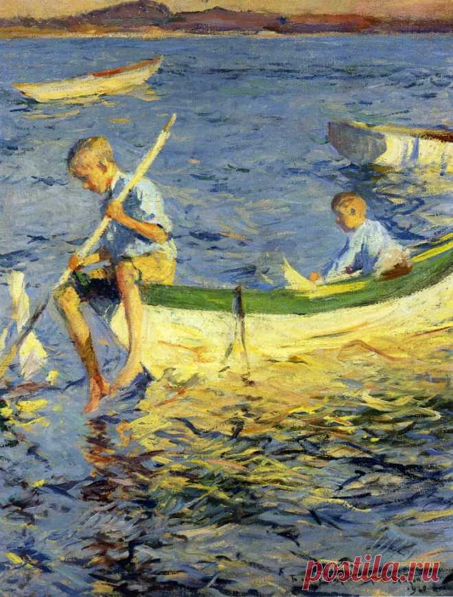 Фрэнк Бенсон (Frank Weston Benson),1862—1951гг. Америка. Дети.