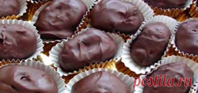 Чернослив с грецким орехом в шоколаде Держать чернослив с грецкими орехами в шоколаде в холодильнике до тех пор, пока шоколад полностью не застынет.