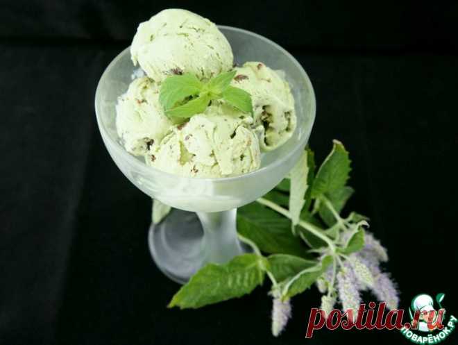 Мятное мороженое с шоколадом Кулинарный рецепт