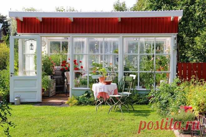 Декор дома, сада, теплицы Санны. Финляндия