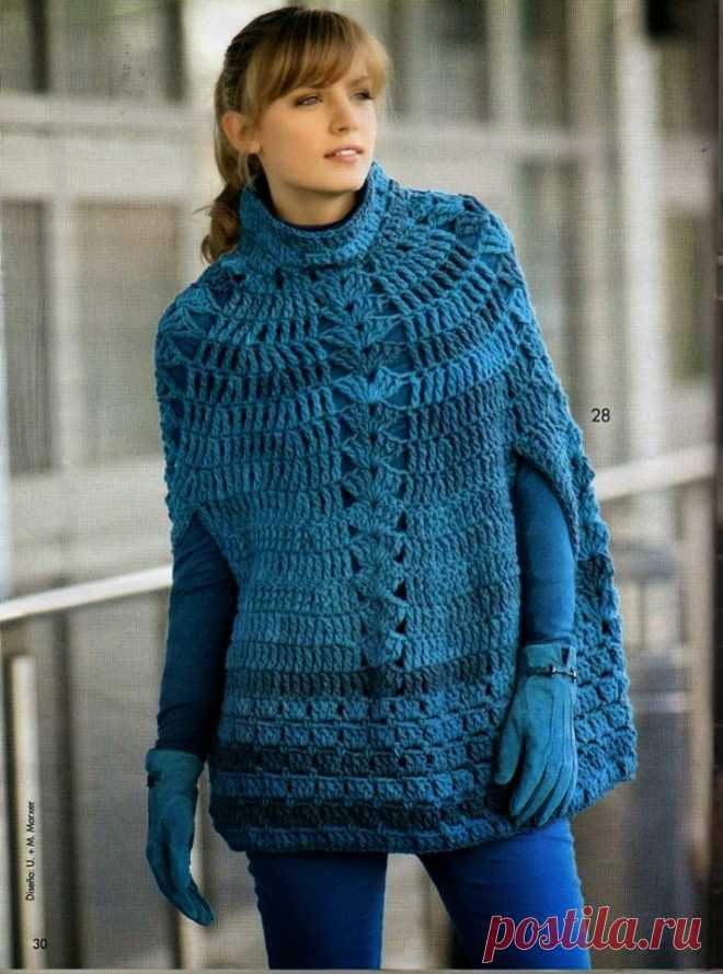 Crochet Patterns to Try: Crochet Stunning Fall Cape – FREE Crochet Chart EXPLAINED