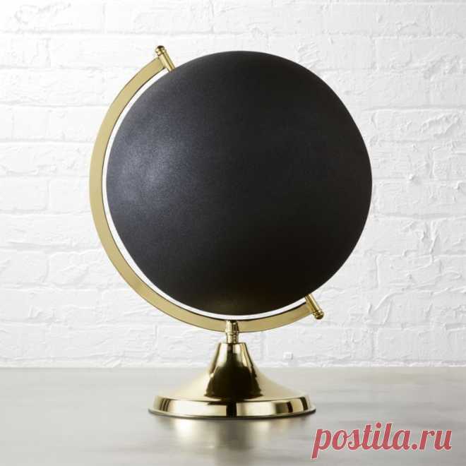 black and brass globe | CB2