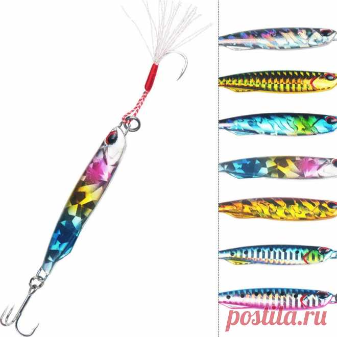 1 pcs 7cm 30g fishing lures hard bait sinking river sea lakes baits fishing tackle Sale - Banggood.com