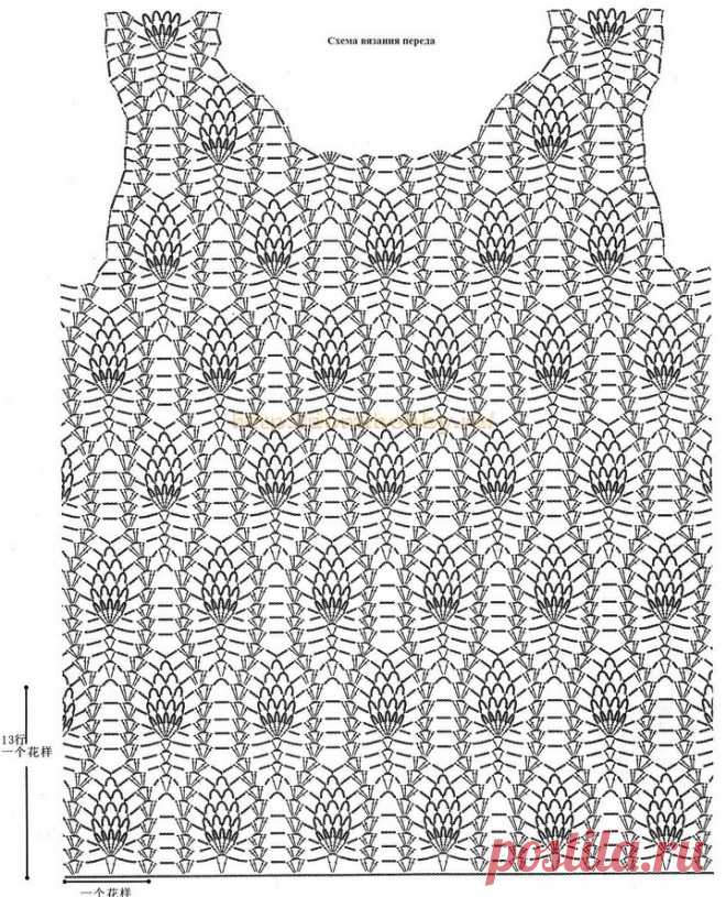 Большая подборка узоров для вязания летних топов (Вязание крючком) – Журнал Вдохновение Рукодельницы