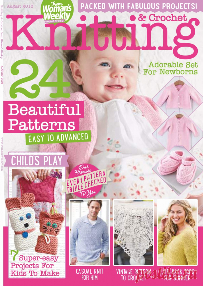 Knitting & Crochet from Woman's Weekly №8 2016