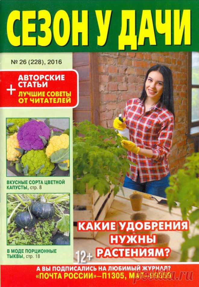 Сезон у дачи № 26 (228) 2016 Журнал для любителей сада и огорода, много полезных советов из серий: любимы сад, огородные подсказки, грядки в порядке, плодовый сад и т.д.

 
Название: Сезон у дачи  Автор: коллектив Издательство: О…