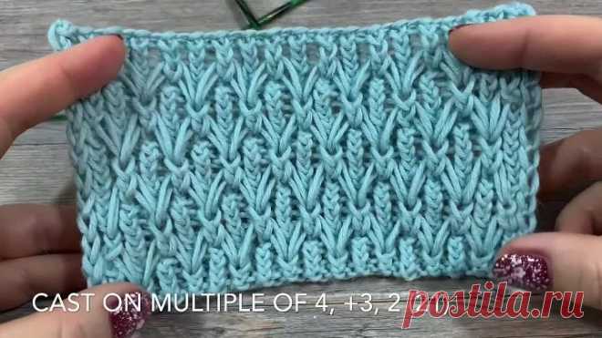 ИЗУМИТЕЛЬНЫЙ УЗОР СПИЦАМИ 'ARGYLE' - ELASTIC Knitting Pattern