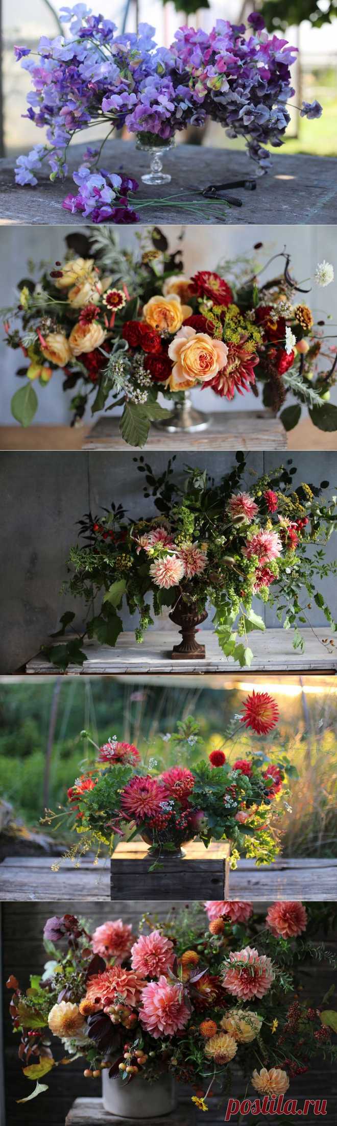 Прекрасные букеты дизайнера Erin Benzakein / Floret Flower Farm.