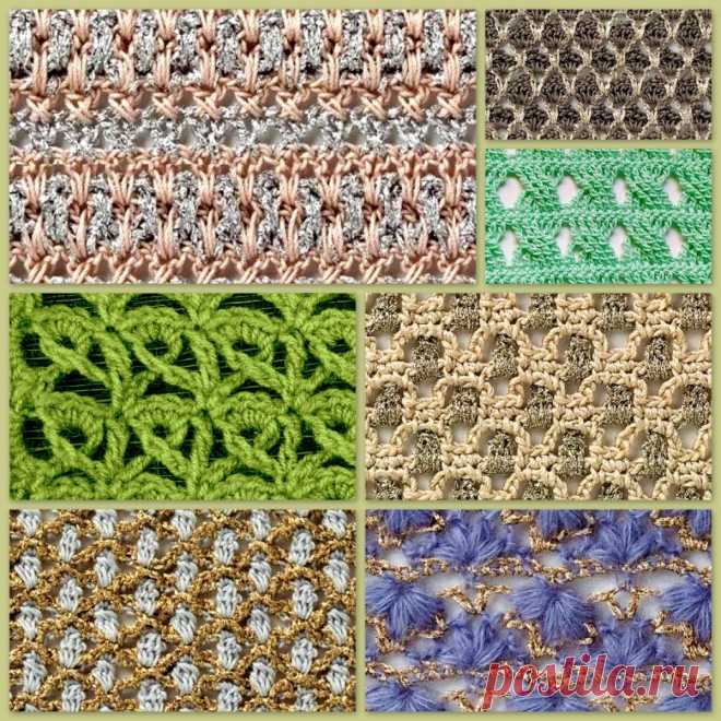 Ажурные узоры крючком. Схемы – Paradosik Handmade - вязание для начинающих и профессионалов
