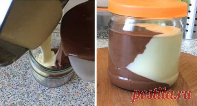 Домашний молочно-шоколадный десерт