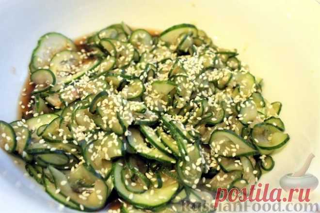 Рецепт: Японский салат из огурцов