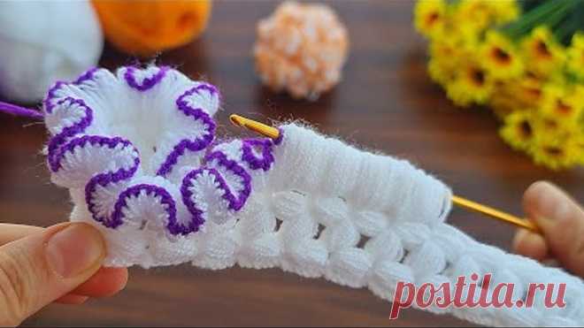 How to beautiful eye-catching crochet facial washcloth, bath loofah / Sell and give as a gift.