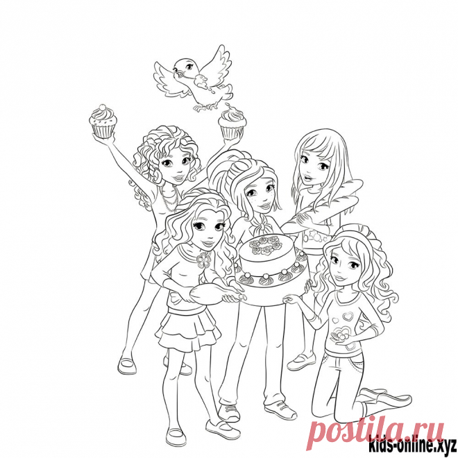 Lego friends coloring pages free printable