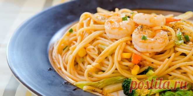 (+6) Спагетти с морепродуктами : Овощные блюда : Кулинария : Subscribe.Ru