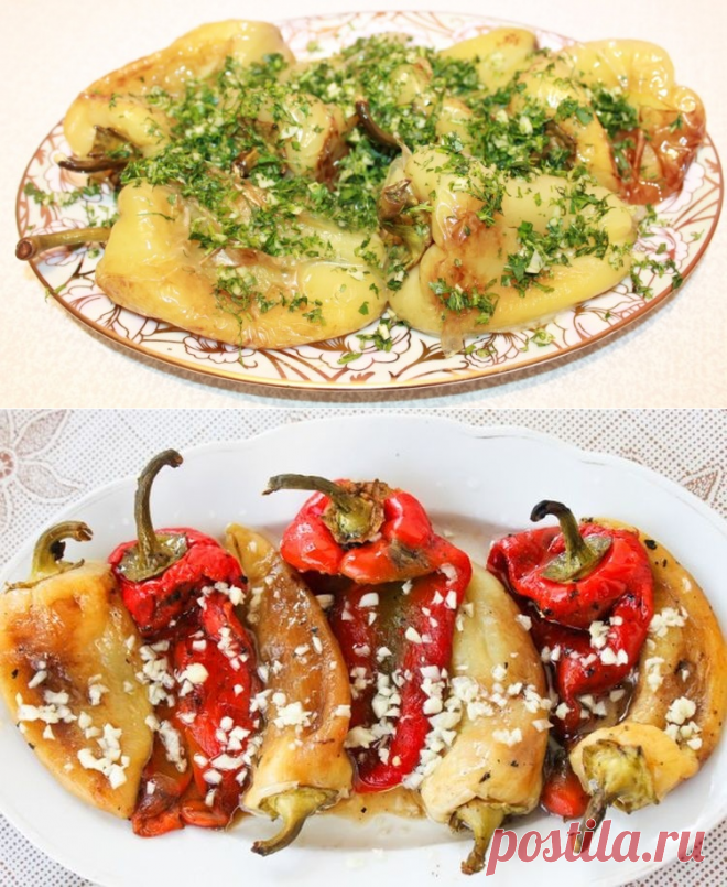 Жареный болгарский перец с чесноком / Простые рецепты
