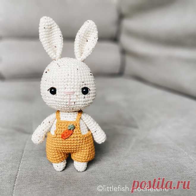 Амигуруми зайчик в штанишках крючком | Hi Amigurumi