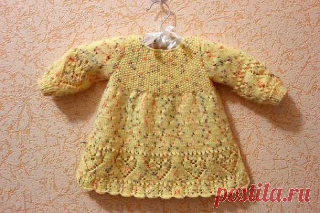 Схемы вязания для детского платья