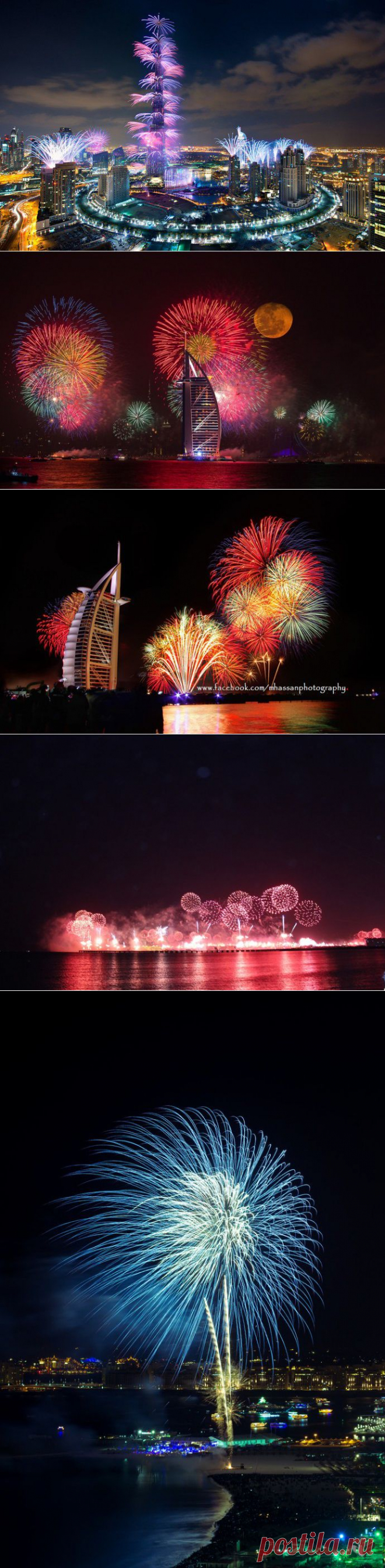 10 потрясающих фотографий фейерверк-шоу в Дубае | В мире интересного