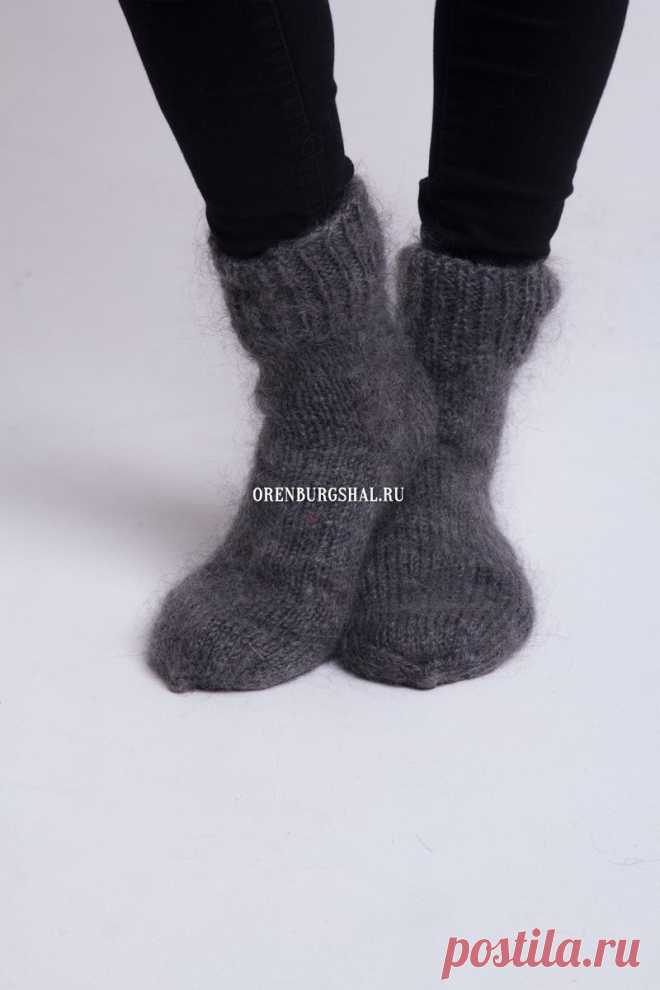 Теплые серые носки: Купить носки серого цвета - ОренбургШаль