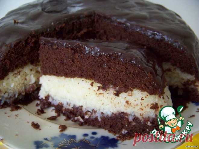 Шоколадно-кокосовый торт - кулинарный рецепт