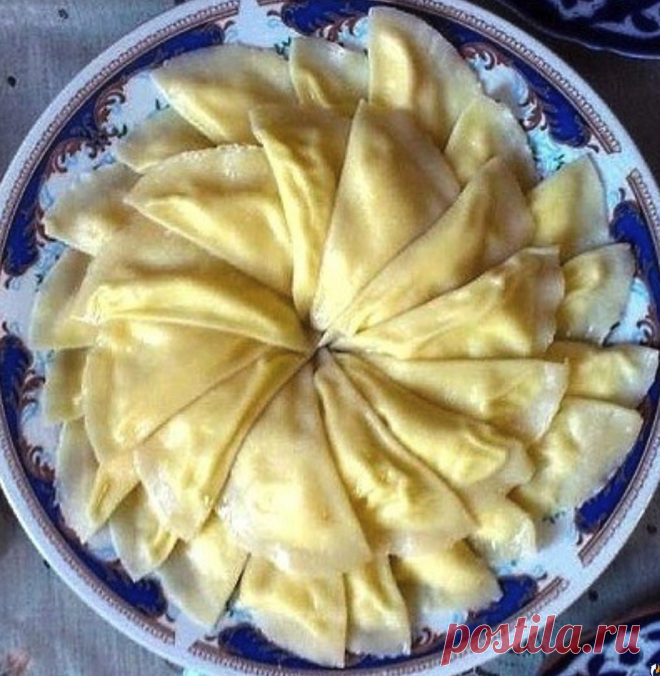 Знаменитые узбекские яичные вареники тухум-барак, но в два раза проще (вкус сохраняется)
